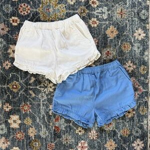 Crewcuts bundle of two sparks of ruffle hem shorts NWOT size 4